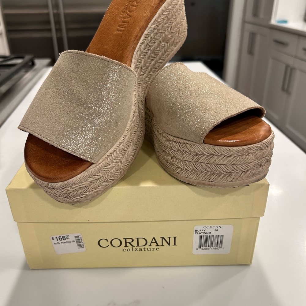 Cordani Women's Platnium Platform Sandals